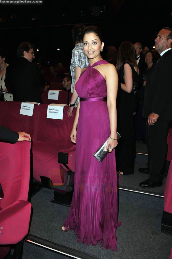 Aishwarya Rai Bachchan attends the IL GATTOPARDO premiere at the Salla DeBussy during the 63rd Annual Cannes Film Festival on May 14, 2010 in Cannes, France